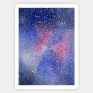 Galaxy in Blue and Pink Sticker